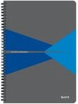 Leitz Office Collegeblock A4 kariert, Notizbuch mit Spiralbindung, Kartoneinband, 360
