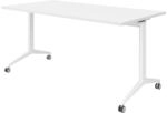 b&uuml;m&ouml; Seminartisch klappbar fahrbar 160x80 cm wei&szlig;, Gestell wei&szlig; - Klapptisch