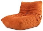 Icon Enzo Chenille Bodenstuhl mit Schaumstofff&uuml;llung, Orange | Weich Chenille...