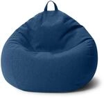 URBANARA Sitzsack Round XL 250L | XXL Indoor Sofa Sessel, ideal Pouf Hocker |...