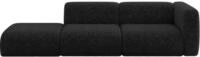 ALTDECOR Sofa Couchsofa MIRA-S3 296x89x70 - Schwarz | Corner Sofa Bett Eckcouch...