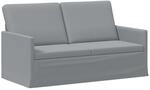 vidaXL 2-Sitzer Sofa Hellgrau 150 x 81 x 82 cm Stoff