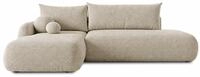 Sofnet - Ecksofa NETO, Schlaffunktion & Bettkasten (Beige, Coral 65, L) | Weiche