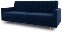 Sofnet - Schlafsofa Sara mit Bettkasten (Dunkelblau, Kronos 09) | Schlafsofa mit