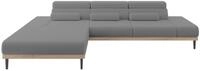ALTDECOR Elektrisches Ecksofa L-Form Mona 316x205x85 - Grau | Corner Sofa Bett