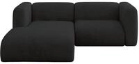 ALTDECOR Ecksofa in L-Form MIRA-L1 227x179x89 - Schwarz | Corner Sofa Bett...