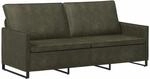 vidaXL 3-Sitzer Sofa Olivegr&uuml;n 190 x 81 x 82 cm Kunstwildleder