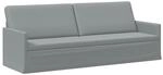 vidaXL 3-Sitzer Sofa Hellgrau 220 x 81 x 82 cm Stoff