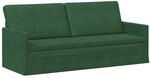vidaXL 3-Sitzer Sofa Dschungelgr&uuml;n 190 x 81 x 82 cm Cordstoff | Bietet...
