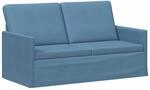 vidaXL 2-Sitzer Sofa Blau 150 x 81 x 82 cm Cordstoff | Bietet dauerhafte