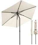 VOUNOT&reg; Sonnenschirm 270 cm knickbar UV 50+ Sonnenschutz Gartenschirm Balkonschirm