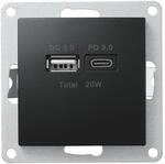 MC POWER USB Ladedose | FLAIR | 2-Fach, 3,4A, USB-A USB-C Ladesteckdose,...