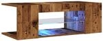 vidaXL TV-Schrank mit LED-Leuchten Altholz-Optik 90x39x30 cm
