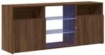 vidaXL TV Schrank mit LED-Leuchten Lowboard TV M&ouml;bel Tisch Board Sideboard