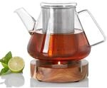 AdHoc Geschenkset Teekanne ORIENT+, Glas/Edelstahl mit F&uuml;llmenge 1,5l und...