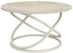 Vicco Couchtisch Calgary, Travertin/Cashmere, 79.5 x 79.5 cm