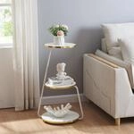 [en.casa] Beistelltisch Sipoo 3 Ebenen 3-stufiger Sofatisch Kaffetisch...