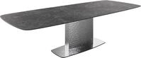 DELIFE Esszimmertisch Edge Boot 240-300x120 cm | Keramik Laminam&reg; Nero Greco