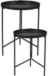 Home & Styling Beistelltische aus Metall, &Oslash; 31 cm, &Oslash; 36 cm, 2er-Set