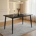 IDIMEX Esstisch Nora 120 x 80 cm, Schwarz - rechteckiger Esszimmertisch mit
