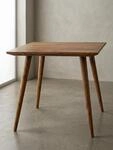 Esszimmertisch REPA 80 x 80 x 76 cm Sheesham rustikal Massiv-Holz | Design...