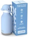 ASOBU Bestie Delphin-Wasserflasche, niedlicher Sammelcharakter, BPA-fre | 473 ml,