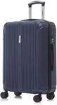 YONSLY Reisekoffer Suitcase, Handgep&auml;ck Kabinenkoffer (L, Dunkelblau) 