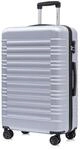 YONSLY Koffer Suitcase XL Silber, Trolley Reisekoffer, Rollkoffer Handgep&auml;ck...
