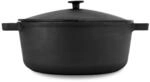 Gusseisen Topf 6L - Gusseisentopf &Oslash; 28cm Brotbacken Kochtopf mit Deckel 