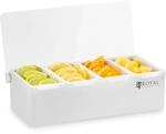 Royal Catering Zutatenbeh&auml;lter Beilagenbeh&auml;lter RCCBP 4 (Edelstahl, 4...