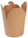 BIOZOYG Bio Asia-Nudelbox 50 St&uuml;ck Kraftkarton 650 ml, braun, kompostierbar 