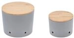 MAGU Knoblauchtopf & Zwiebeltopf CERA-Design Schiefer grau