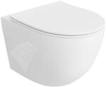 LAVITA Wand-WC Sinto H&auml;nge Toilette Toilettendeckel mit Absenkautomatik &