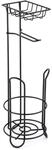 MSV Klopapierhalter mit Ablage, schmaler Toilettenpapierhalter stehend aus...