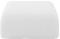ALTDECOR Pouf Wohnzimmer Sitzhocker MIRA-PUF 91x89x40 Wei&szlig; | Sitzsack Cord...
