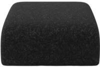 ALTDECOR Pouf Wohnzimmer Sitzhocker MIRA-PUF 91x89x40 Schwarz | Sitzsack Cord