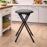 Mojawo K&uuml;chen Klapphocker Hocker Sitzhocker Sitzfl&auml;che Rahmen aus Metall mit...