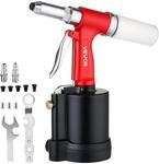 VEVOR Druckluft Nietmutternzange Set mit Nasenst&uuml;cken 2,4/3,2/4,0/4,8/6,4mm 