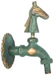 Boni-Shop Nostalgie Auslaufventil Wasserhahn verschiedene Motive (Pferdkopf...