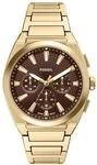 Fossil Everett Herren 44MM Goldfarbene Edelstahluhr, FS6184