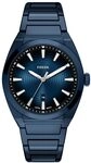 Fossil Everett Herren 42MM Blaue Edelstahl-Uhr, FS6169