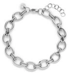 s.Oliver Damen Armband aus Edelstahl mit stilvollen Gliedern | Wasserfest,
