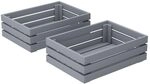 Vicco Schubkasten "Novaro" Grau | 2er Set, zur Aufbewahrung und Organisation von