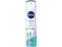 NIVEA Dry Active Deo Spray (150 ml), Anti-Transpirant mit 72h Schutz und