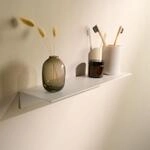 Designfabrik Hamburg Wandregal | 42 cm Wei&szlig; | Kleberegal ohne Bohren |...