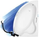 BADLAND Badewanne Original Wei&szlig; Acryl Wanne Eckbadewanne ADA 140x90 Rechts