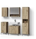 Livinity Badm&ouml;bel-Set ATERNO, Viking Oak 70 cm | 5-teilig &middot;...