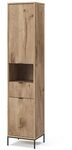 Vicco Badschrank Eliza, Viking Oak, 40 x 190 cm | 1 Schublade &middot; 2 T&uuml;ren &middot;...