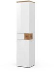 Vicco Badschrank Eden, Wei&szlig; Hochglanz, 40 x 184.2 cm | 1 Schublade &middot; 2 T&uuml;ren...