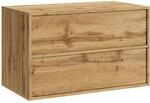 Badplaats Waschbeckenunterschrank Mali 80 x 46 cm Eiche - H&auml;ngender